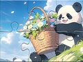 게임 Jigsaw Puzzle: Basket Flower Panda
