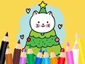 게임 Coloring Book: Cats And Christmas Tree