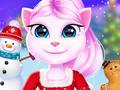 게임 Cat Girl Christmas Decor Game