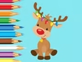 게임 Coloring Book: Cute Christmas Reindeer