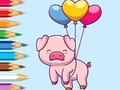 게임 Coloring Book: Balloon Pig