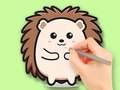 게임 Coloring Book: Cute Hedgehog