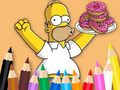 게임 Coloring Book: Simpson Doughnut