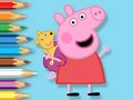 게임 Coloring Book: Peppa With Toy Bear