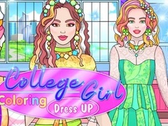 게임 College Girl Coloring Dress Up