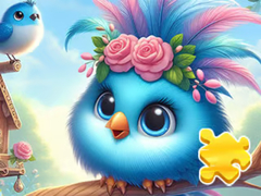 게임 Jigsaw Puzzle: Cute Blue Bird