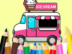 게임 Coloring Book: Ice Cream Car