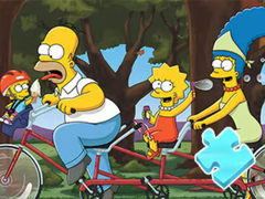 게임 Jigsaw Puzzle: Simpson Family Riding