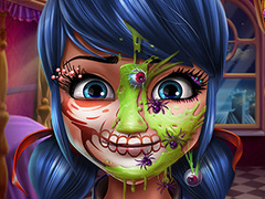 게임 Dotted Girl Halloween Makeup