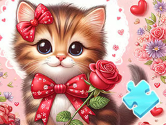 게임 Jigsaw Puzzle: Bowknot Cat