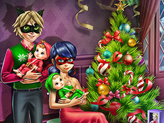 게임 Dotted Girl Family Christmas