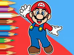게임 Coloring Book: Mario Happy Skating
