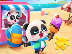 게임 Jigsaw Puzzle: Baby Panda Ice Cream Car