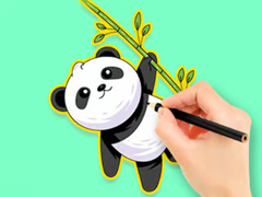 게임 Coloring Book: Panda Eat Bamboo