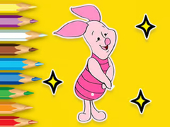 게임 Coloring Book: Piglet With Balloon