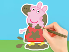게임 Coloring Book: Peppa In The Mud