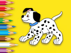 게임 Coloring Book: Cute Spotted Dog