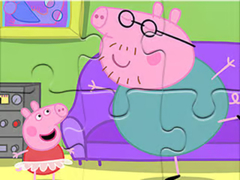 게임 Jigsaw Puzzle: Daddy Pig Dancing