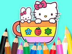 게임 Coloring Book: Kitty Cup