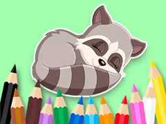 게임 Coloring Book: Baby Raccoon