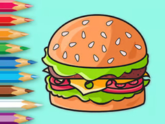 게임 Coloring Book: Delicious Hamburger