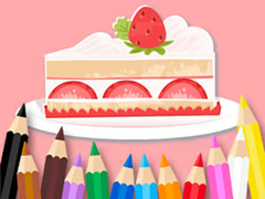 게임 Coloring Book: Strawberry Cake
