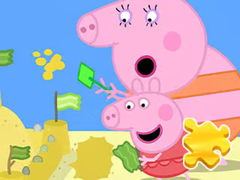 게임 Jigsaw Puzzle: Peppa Pig Making Sand