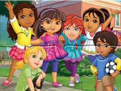 게임 Jigsaw Puzzle: Dora Into City
