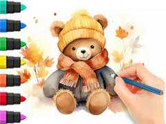 게임 Coloring Book: Autumn Bear