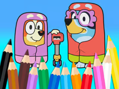 게임 Coloring Book: Bluey Flossing Grannies
