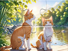 게임 Jigsaw Puzzle: Cats In Pairs