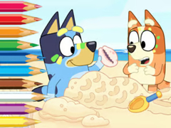게임 Coloring Book: Bluey On The Beach