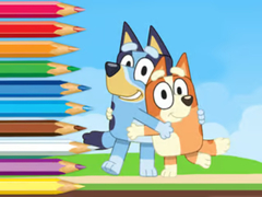 게임 Coloring Book: Bluey And Bingo Holiday