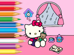 게임 Coloring Book: Hello Kitty Rainy Day