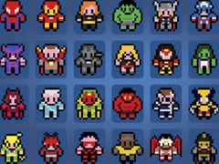 게임 Pictures By Numbers Superheroes