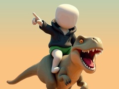 게임 Stickman. Dinosaur Arena