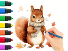 게임 Coloring Book: Autumn Squirrel