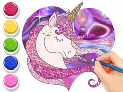 게임 Coloring Book: Glowing Unicorn