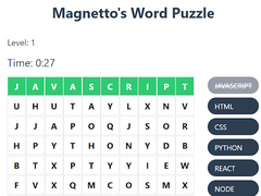 게임 Magnetto's Word Puzzle