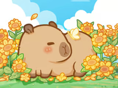 게임 Jigsaw Puzzle: Capybara In Sunflowers