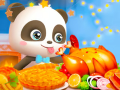 게임 Jigsaw Puzzle: Little Panda Thanksgiving Feast
