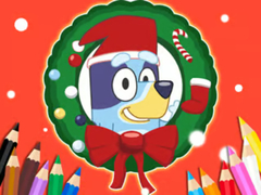게임 Coloring Book: Bluey Santa Claus