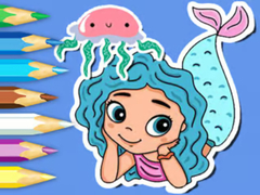 게임 Coloring Book: Jellyfish Mermaid