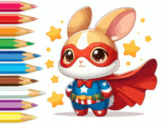 게임 Coloring Book: Super Rabbit