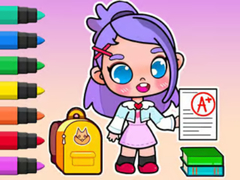 게임 Coloring Book: Avatar School Day