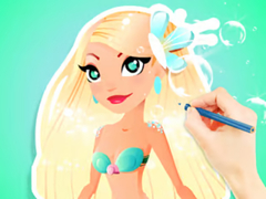 게임 Coloring Book: Aqua Mermaid