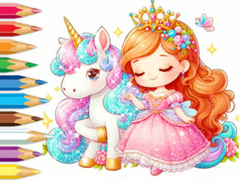 게임 Coloring Book: Unicorn Secret Whisper