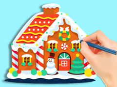 게임 Coloring Book: Gingerbread Hut