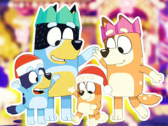 게임 Jigsaw Puzzle: Bluey Family Xmas Eve