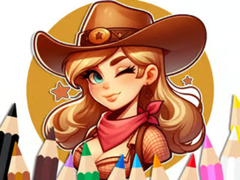 게임 Coloring Book: Cowgirl